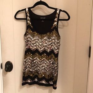 a.n.a petite sequin tank top